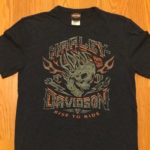 Harley Davidson Rise To Ride T Shirt - Picture 2 of 4